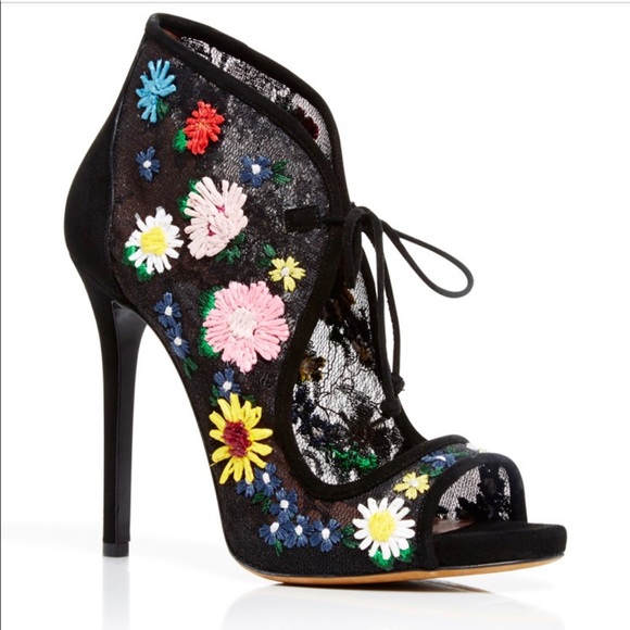 Tabitha Simmons Shoes - TABITHA SIMMONS Dusty Meadow floral-embroidered